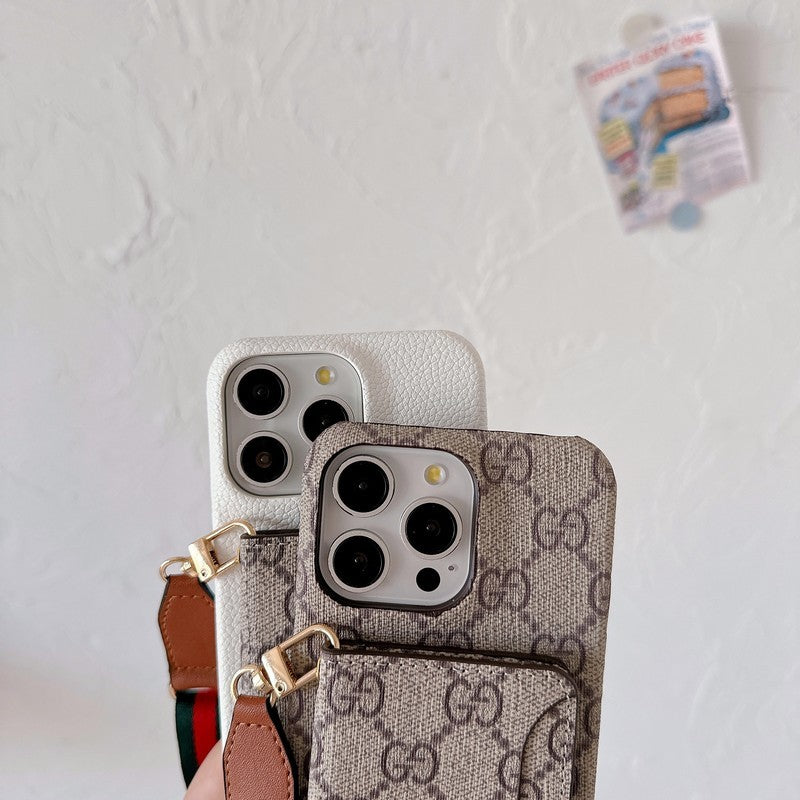 Premium Card Bag Crossbody Klassiek iPhone-hoesje