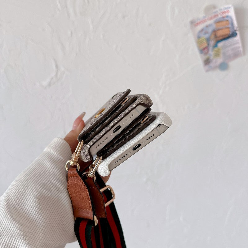 Premium Card Bag Crossbody Klassiek iPhone-hoesje