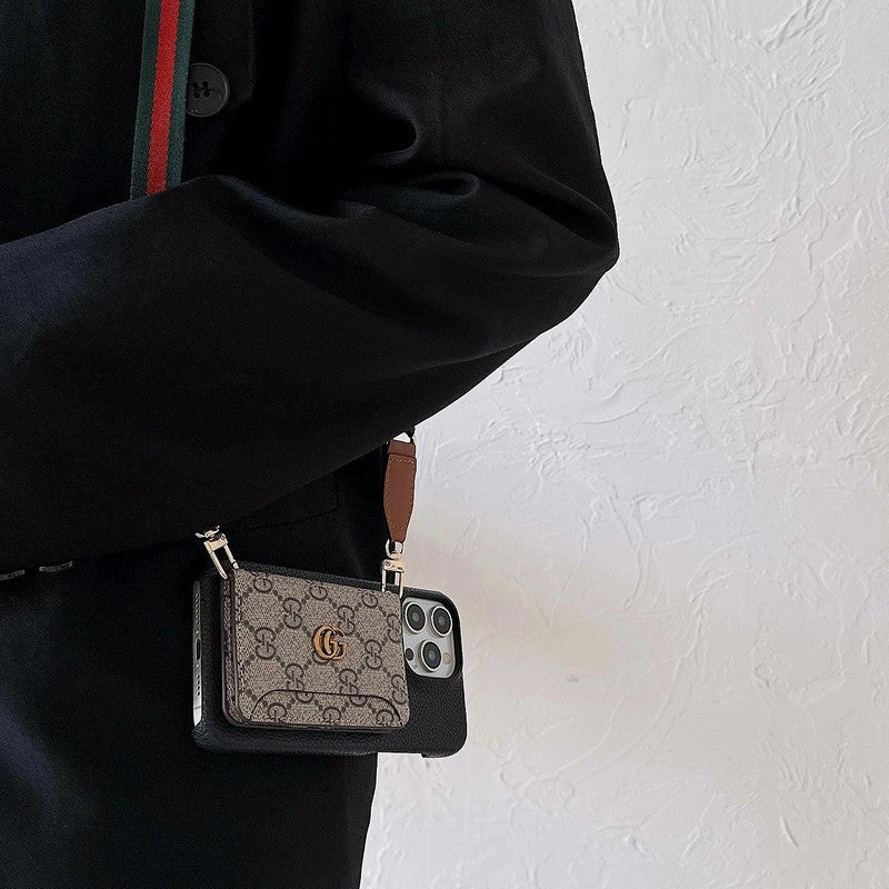 Premium Card Bag Crossbody Klassiek iPhone-hoesje