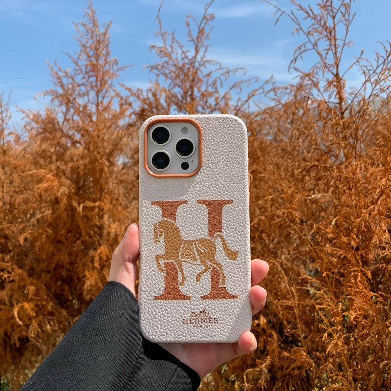 クラシックレザーiPhoneケース