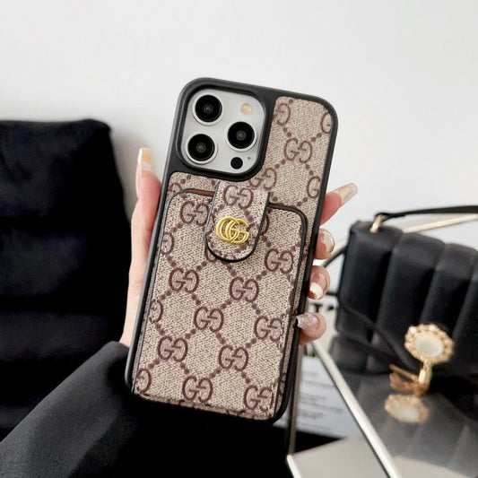 Premium Card Bag Crossbody Chain iPhone-hoesje