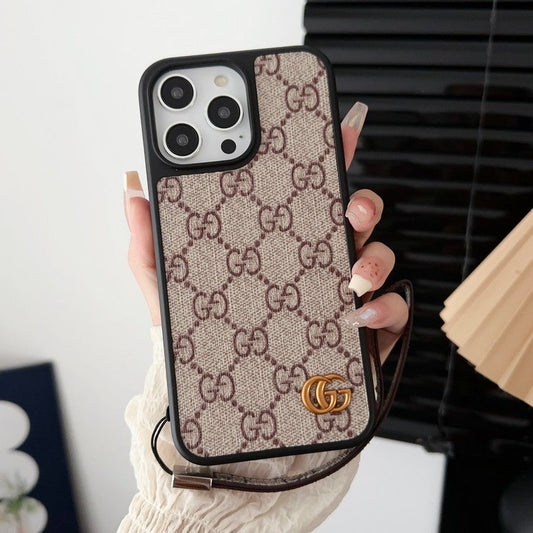 Husă premium pentru iPhone cu lanț de mână