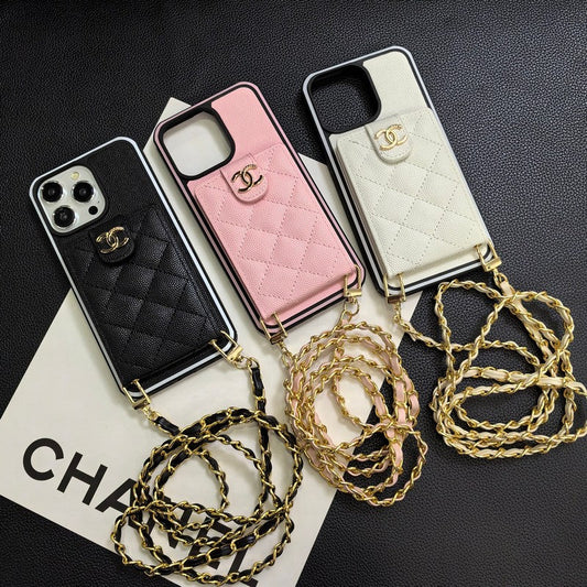 Tyylikäs Crossbody nahkainen iPhone-kuori