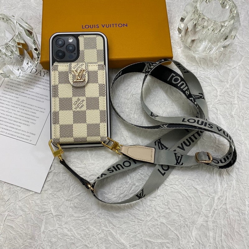 高級カードバッグチェーンiPhoneケース