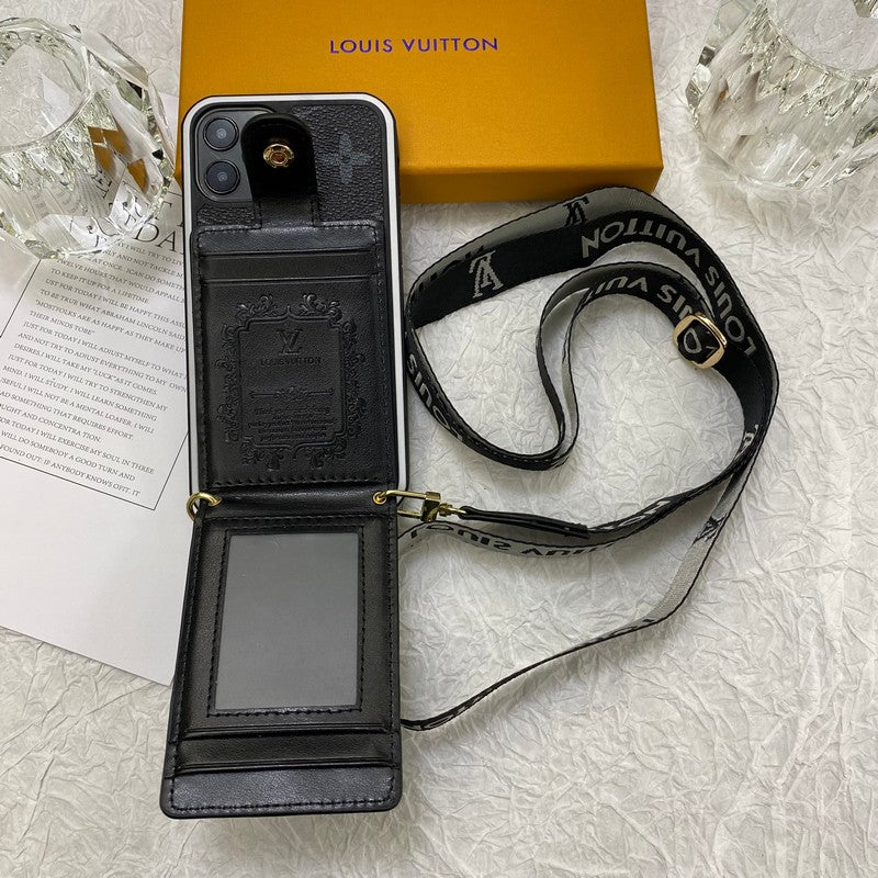 高級カードバッグチェーンiPhoneケース