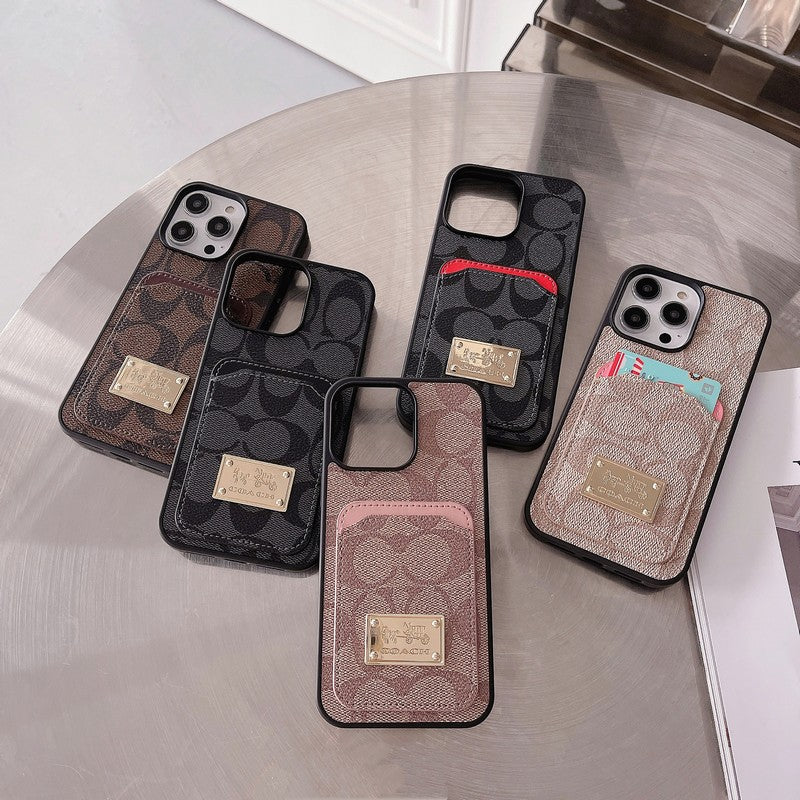 クラシック カードバッグ レザー iPhone ケース