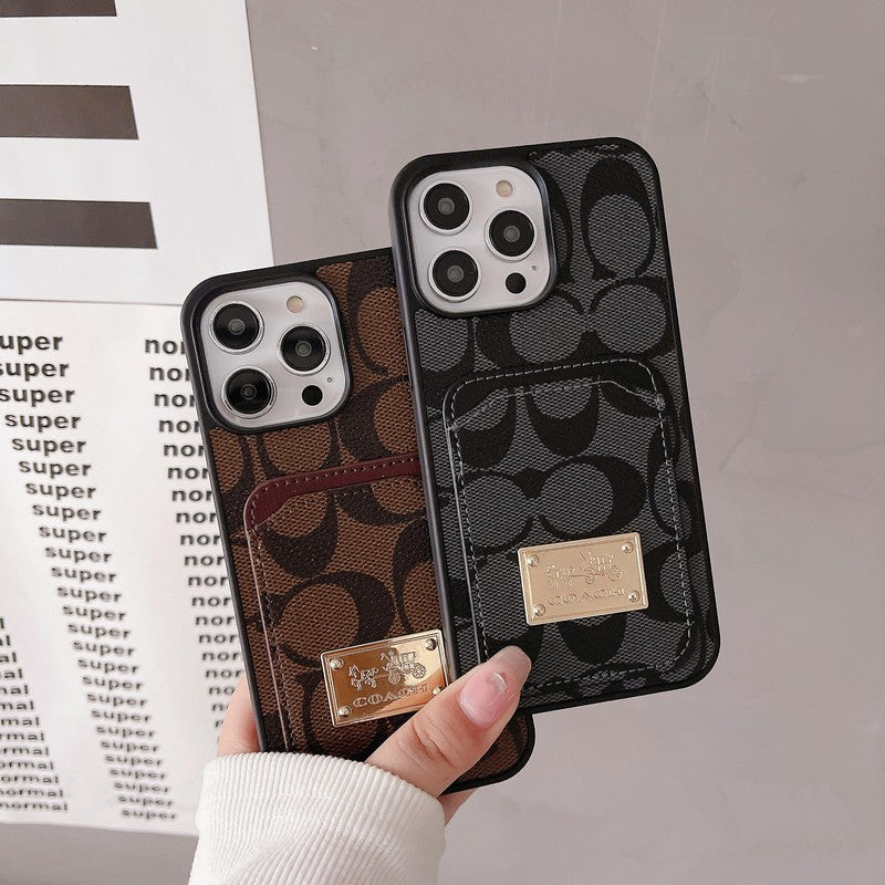 クラシック カードバッグ レザー iPhone ケース