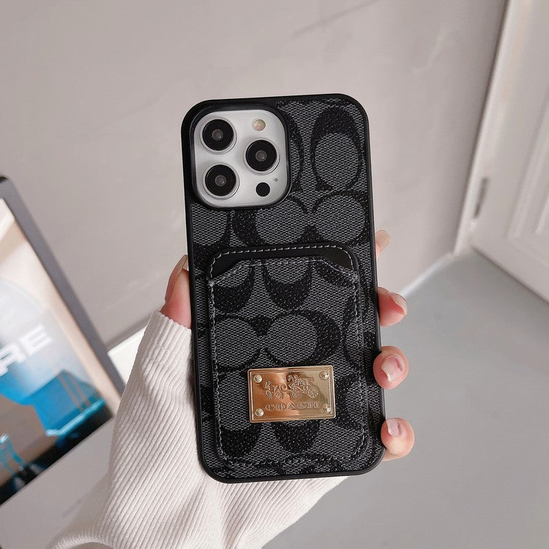 クラシック カードバッグ レザー iPhone ケース