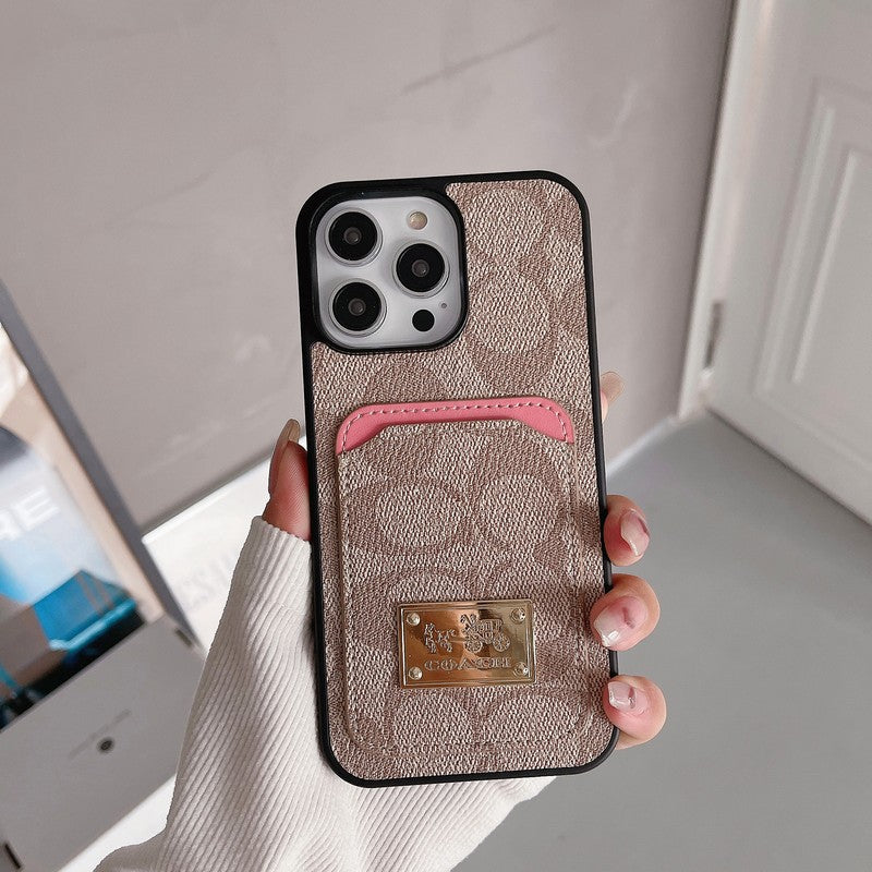 クラシック カードバッグ レザー iPhone ケース