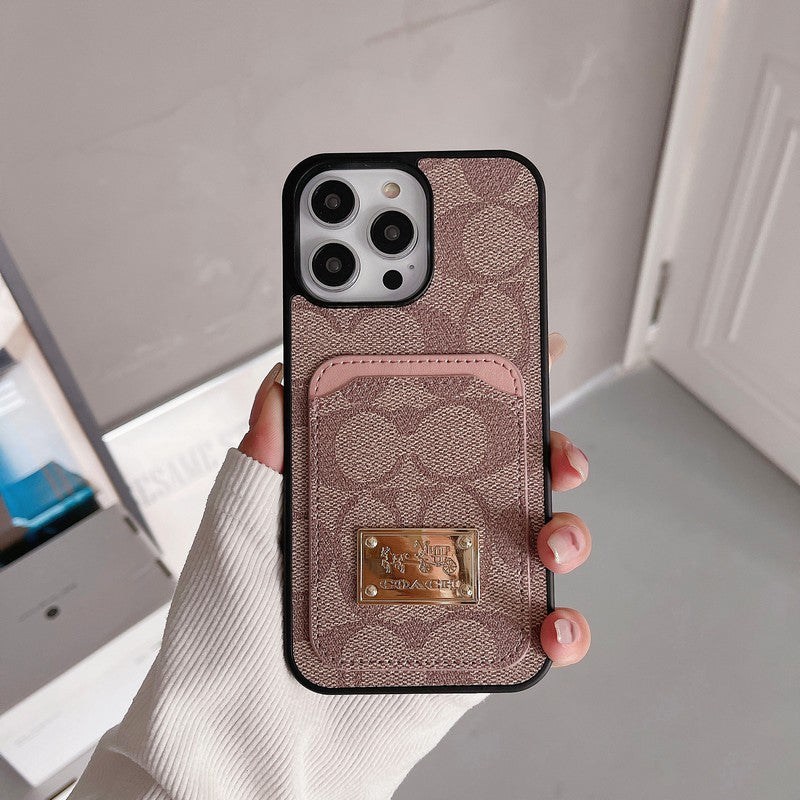 クラシック カードバッグ レザー iPhone ケース