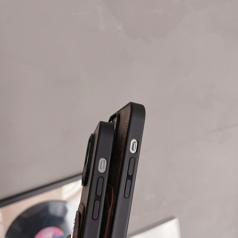 クラシック カードバッグ レザー iPhone ケース