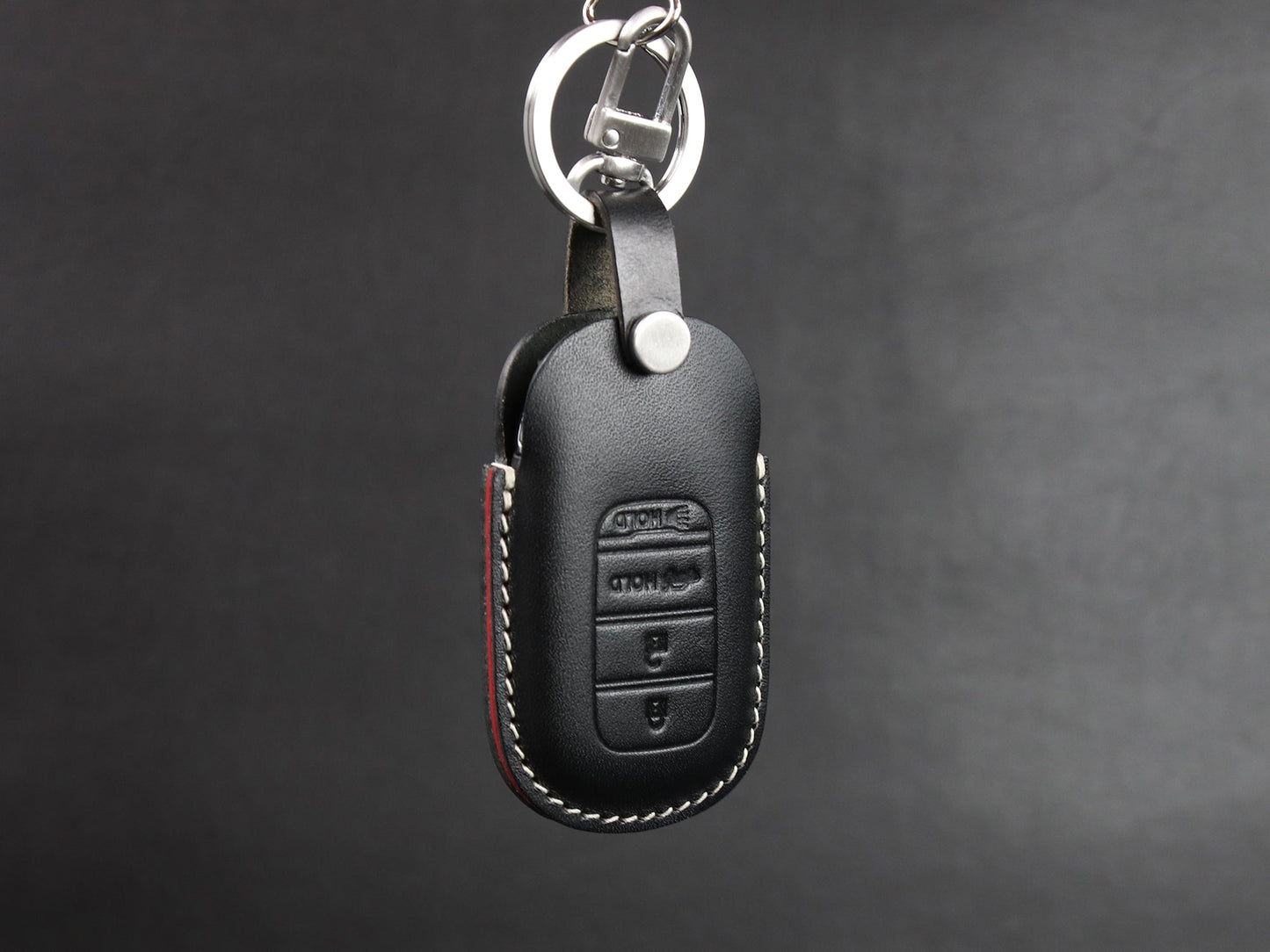 Funda de cuero para llave de coche para llavero Honda [2-4/5/7]