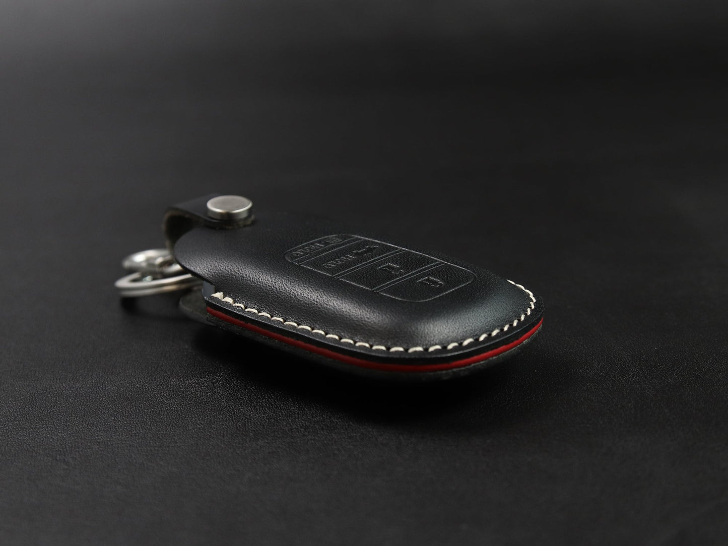 Funda de cuero para llave de coche para llavero Honda [2-4/5/7]