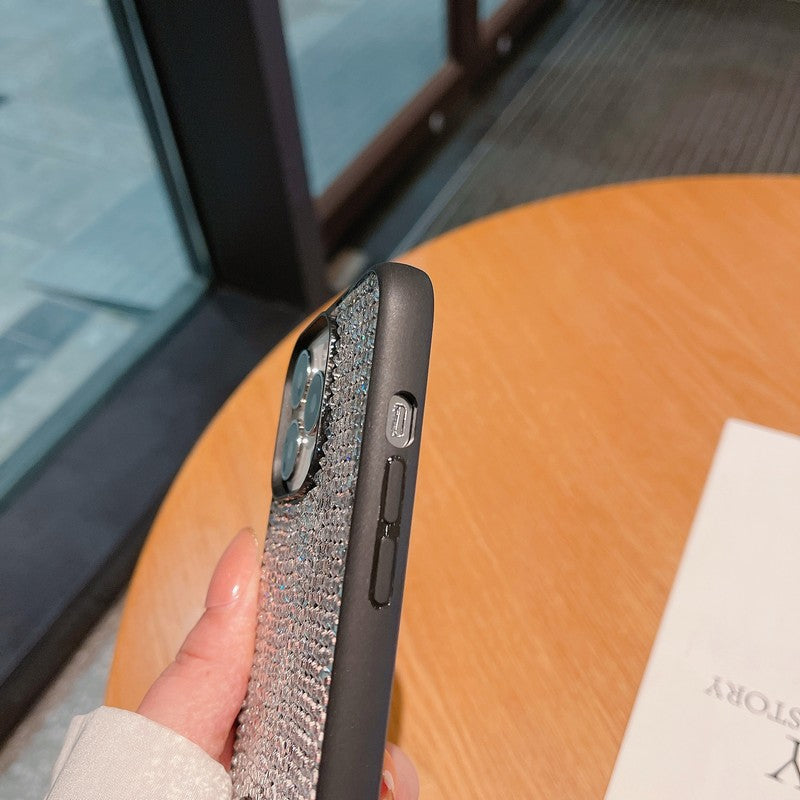 ラグジュアリー ダイヤモンド クロスボディ チェーン iPhone ケース