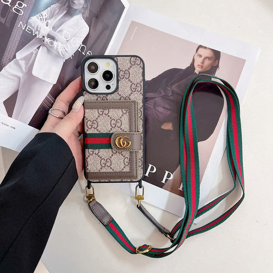 Premium Card Bag Crossbody iPhone Suojakuori