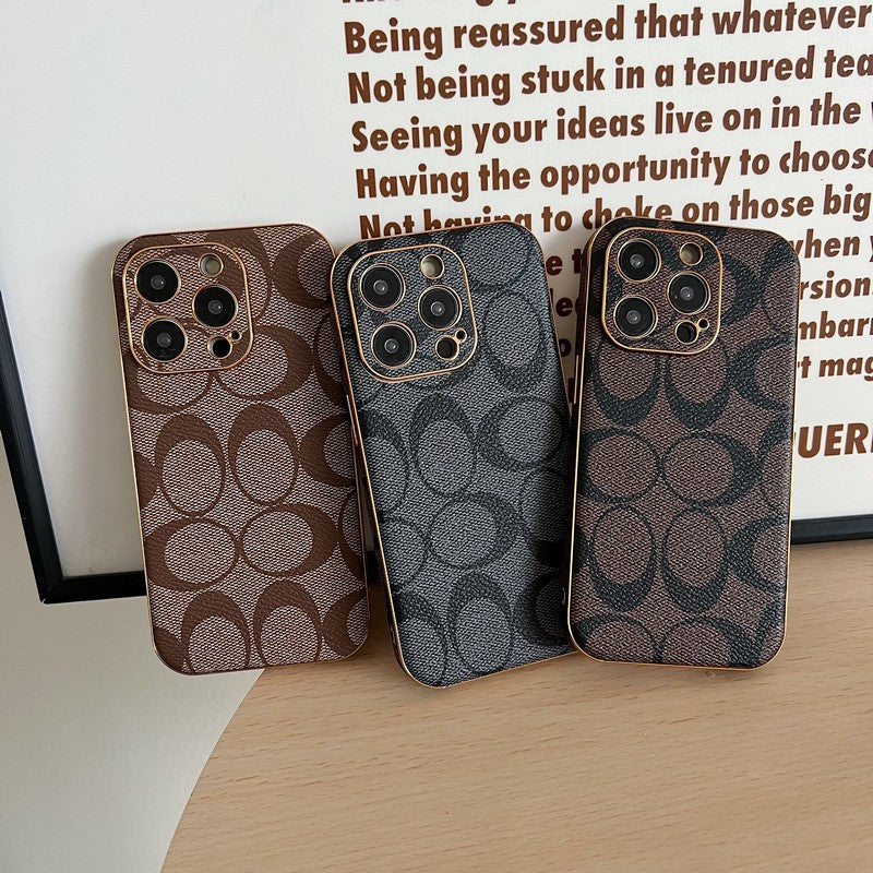 Husă clasică din piele pentru iPhone
