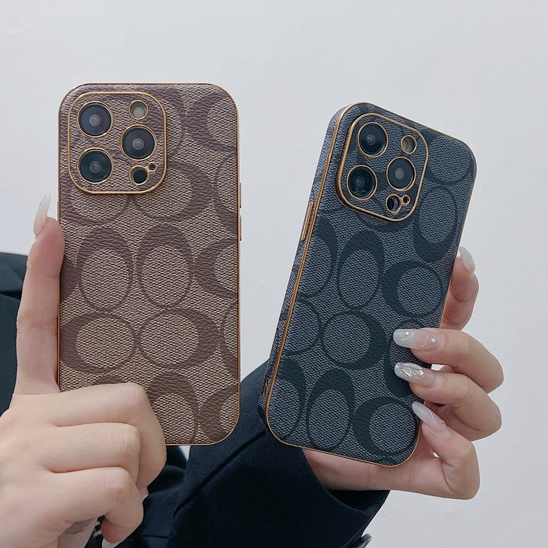クラシックレザーiPhoneケース