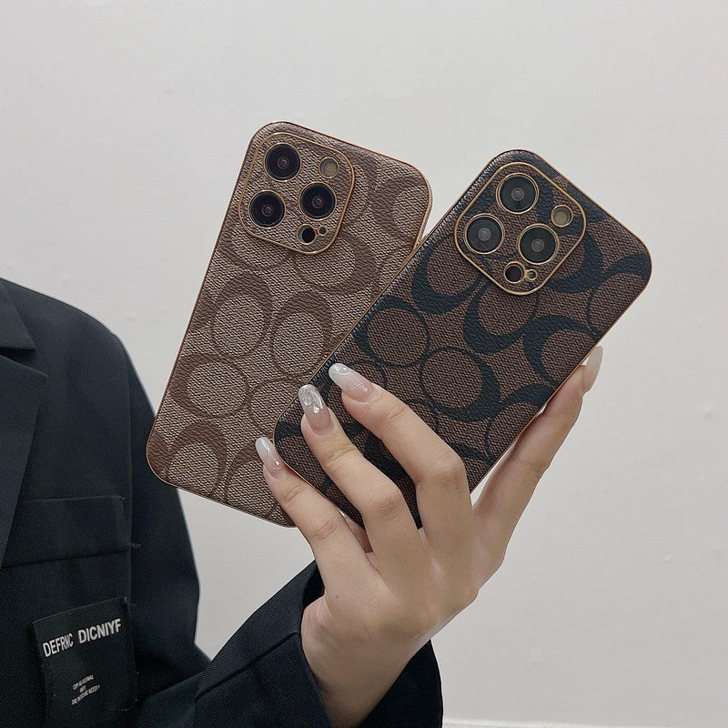 Husă clasică din piele pentru iPhone