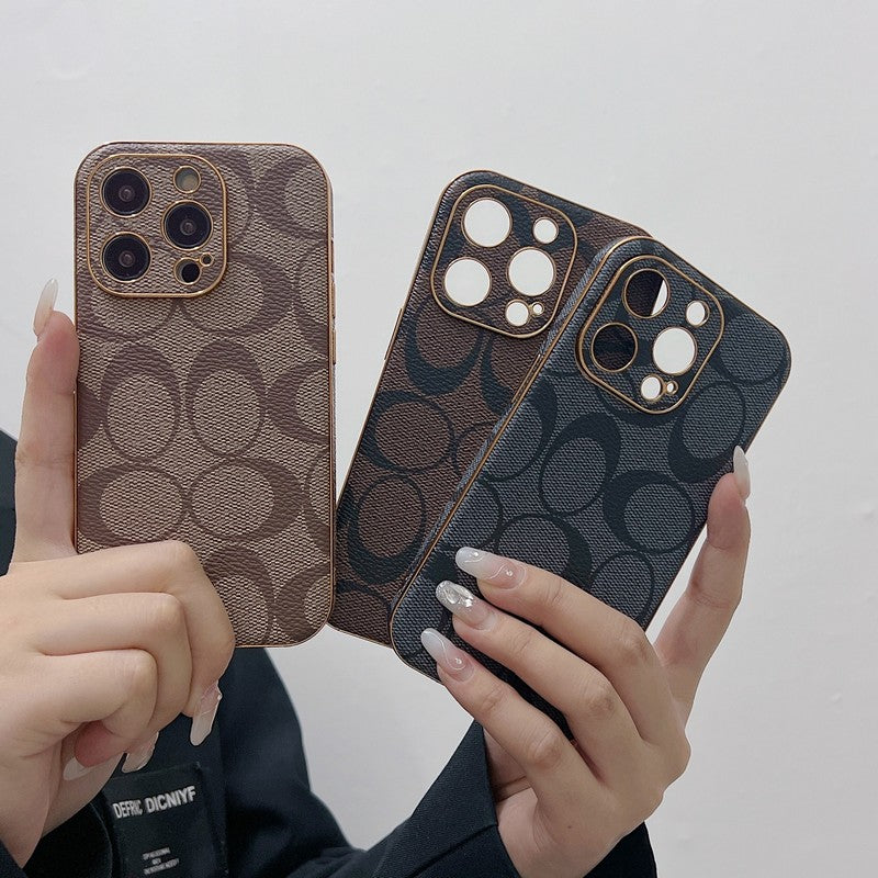 Husă clasică din piele pentru iPhone
