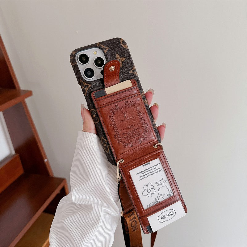 Luksus Card Bag Crossbody Chain iPhone etui