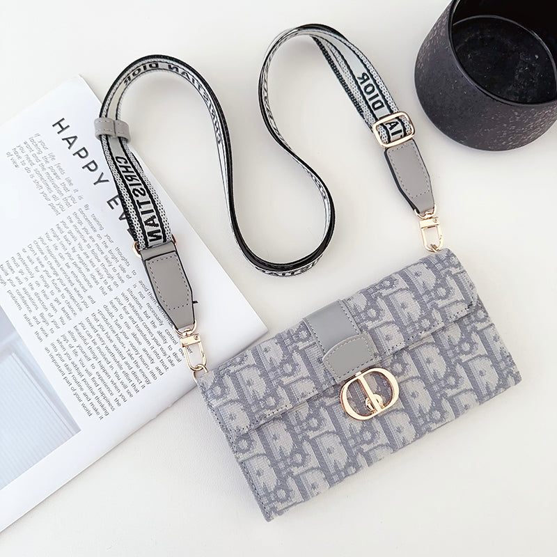 Capa para iPhone com corrente de lenços de bolsa da moda