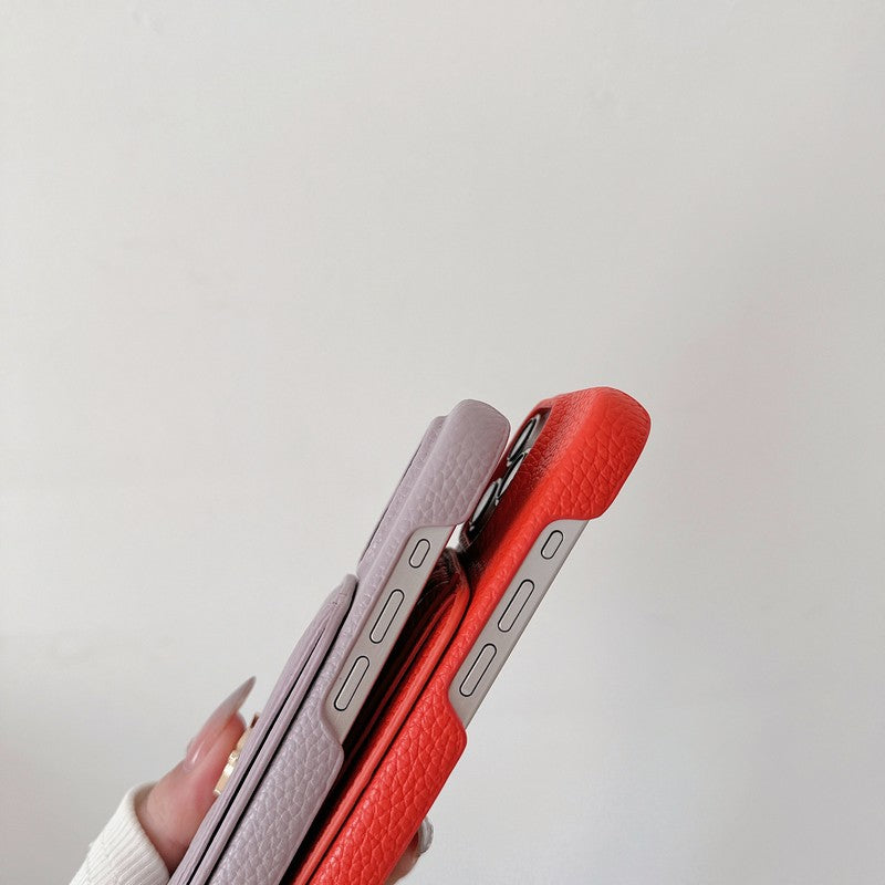 Mála Cárta Naomh Dath Cás iPhone Leathar