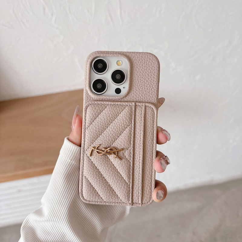 Mála Cárta Naomh Dath Cás iPhone Leathar