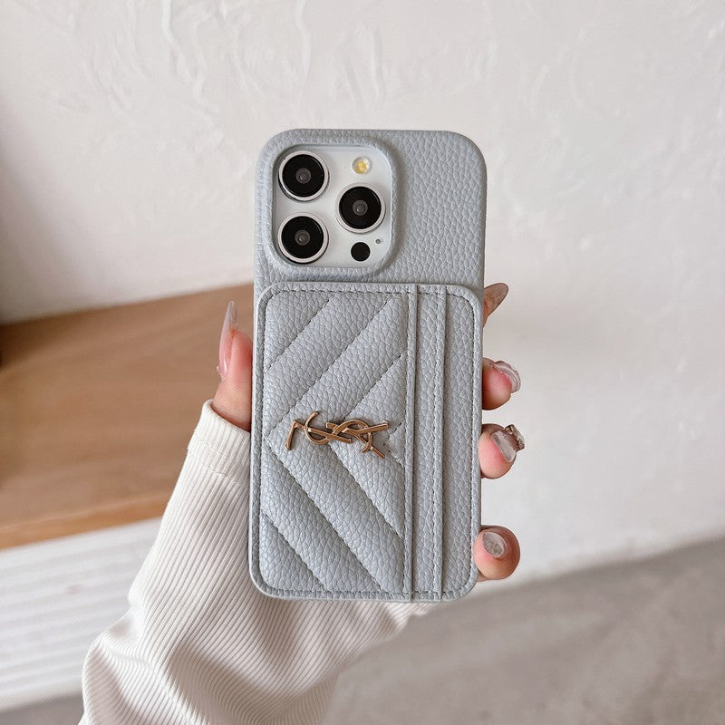 Mála Cárta Naomh Dath Cás iPhone Leathar