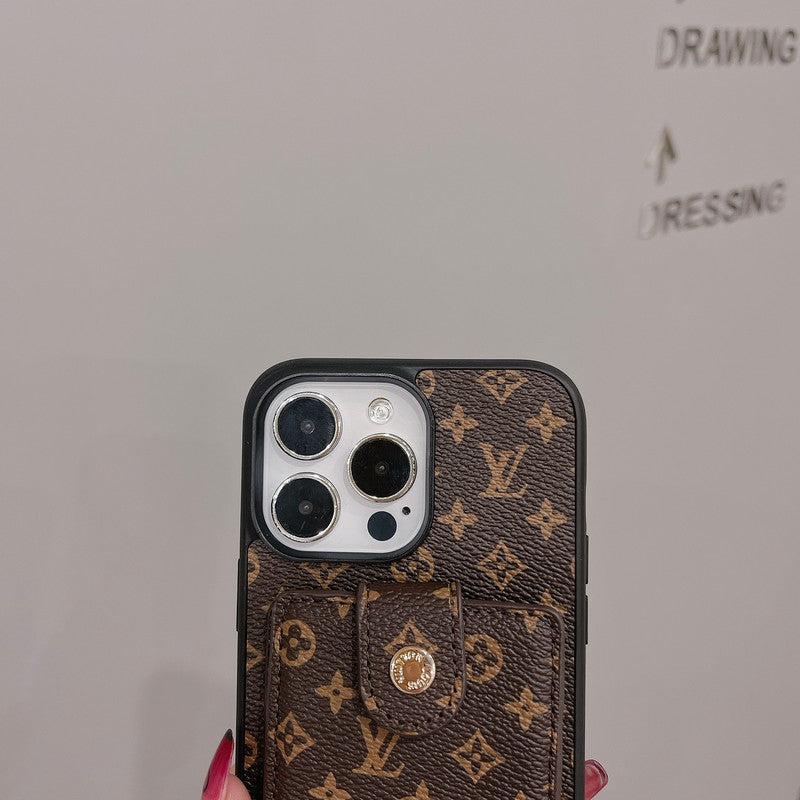 高級カードバッグ クラシックカラー iPhone ケース