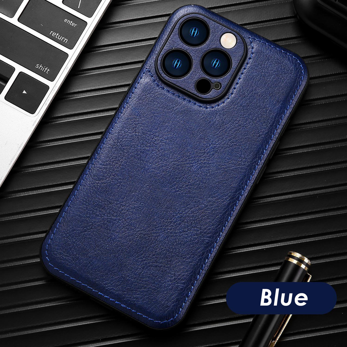 Husă pentru iPhone din piele vintage premium – Husă de protecție rezistentă la șocuri la atingere moale