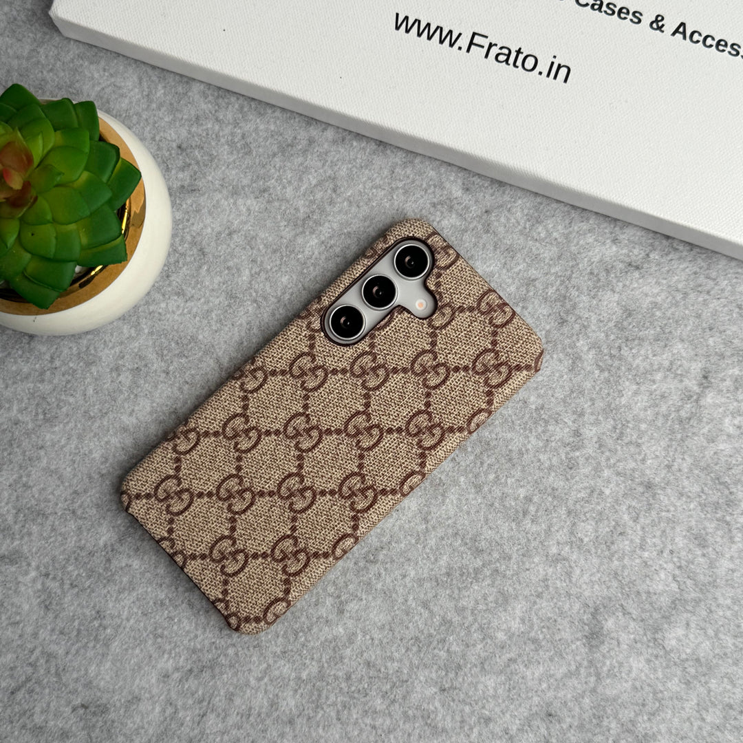 Luxuriöse Premium-PU-Lederhülle mit Muster für Samsung Galaxy