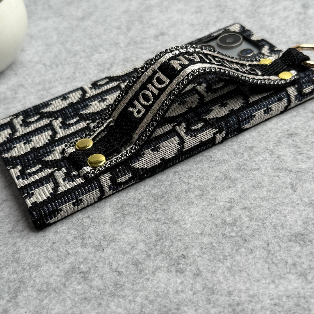 삼성 갤럭시용 럭셔리 브랜드 C Dior 벨트 패턴 케이스
