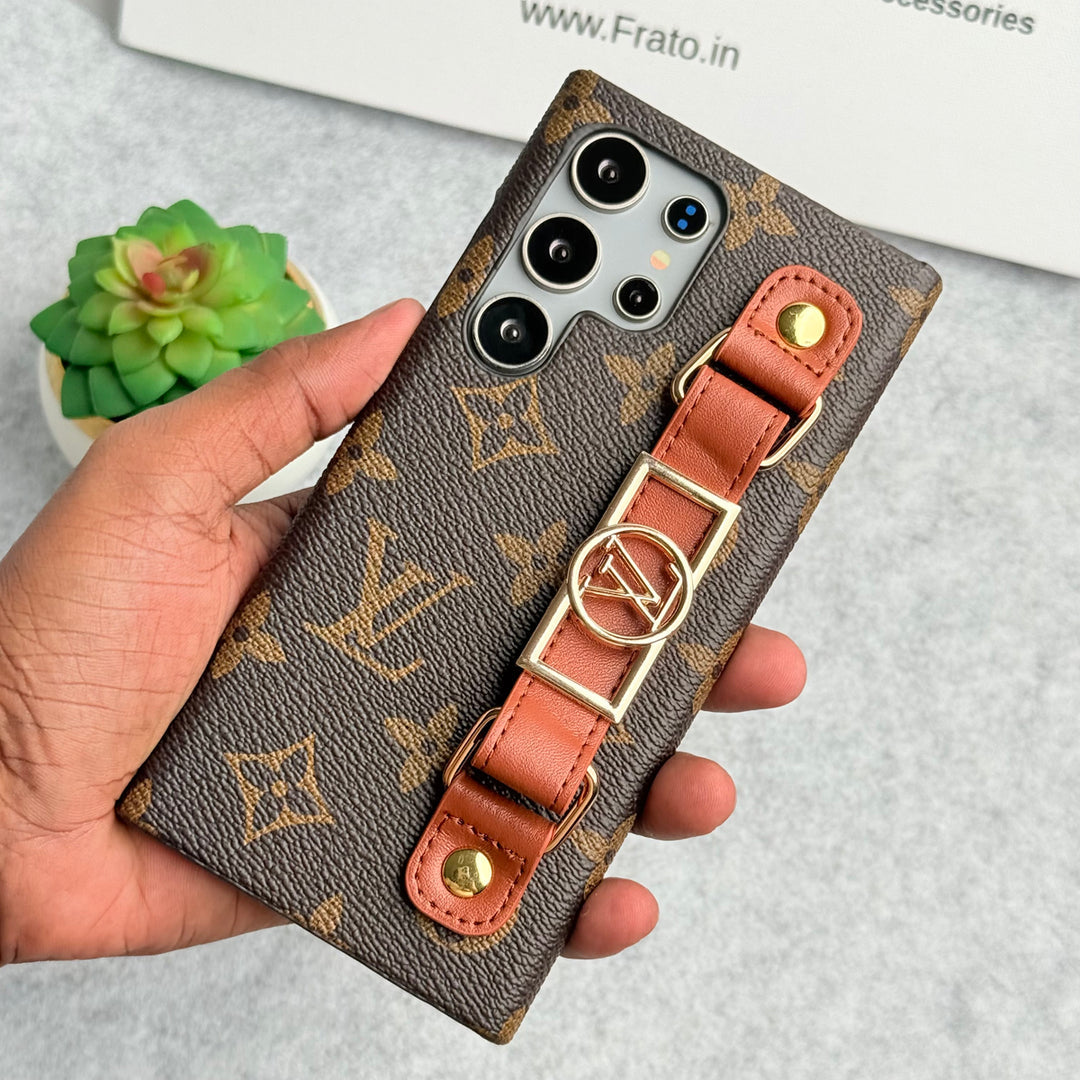 CASO DE SUPORTE DE ALÇA DE MARCA DE LUXO PARA SAMSUNG GALAXY