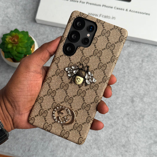Capa de design de abelha 3D de marca premium de luxo para Samsung Galaxy