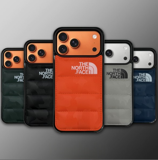 Husă de protecție pentru iPhone cu absorbție a șocurilor în stil puffer