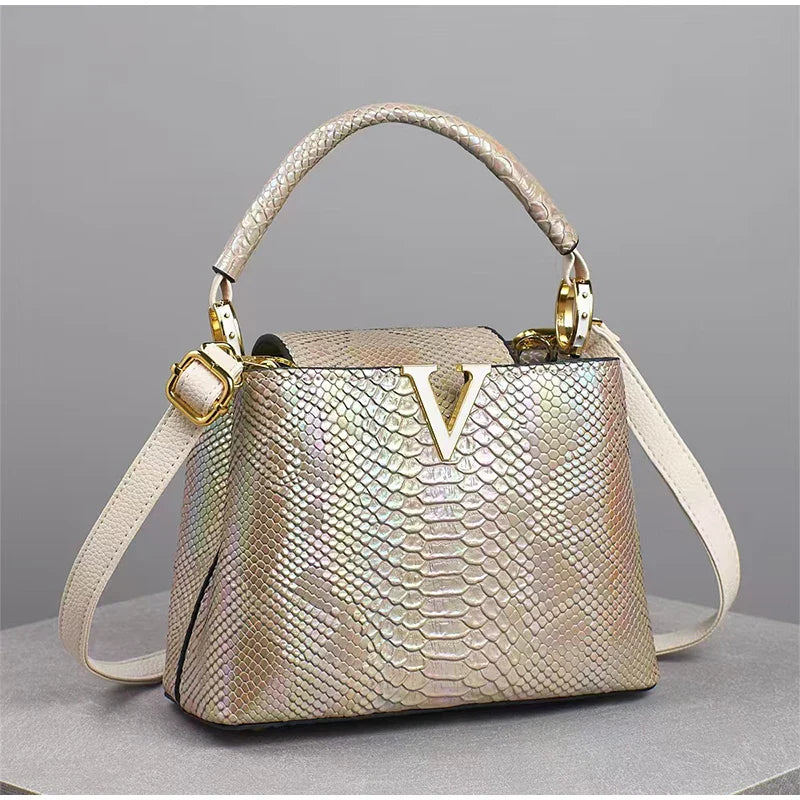 Sac à main de luxe haut de gamme - Sac à bandoulière à motif d'autruche de mode printanière
