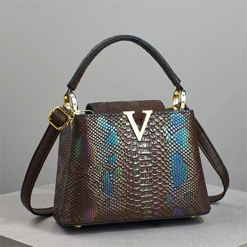Sac à main de luxe haut de gamme - Sac à bandoulière à motif d'autruche de mode printanière