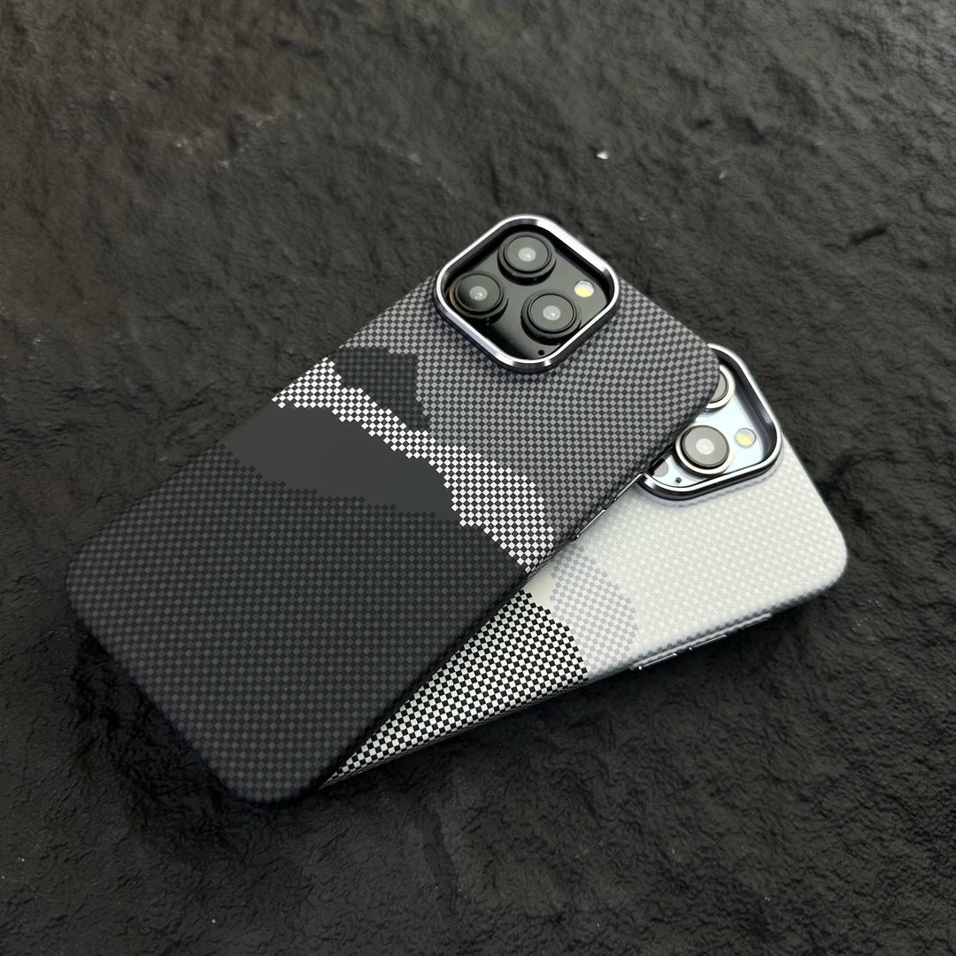 MagSafe-kompatibelt telefoncover med abstrakt pixeldesign