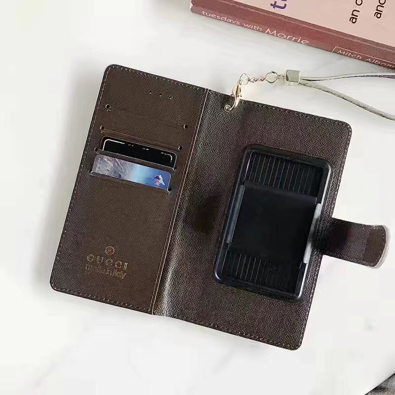 Luksus telefontaske, etui og kortholder til Samsung