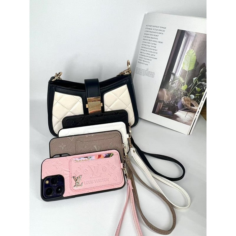 Luxe iPhone-hoesje met vier kleuren kaarttas