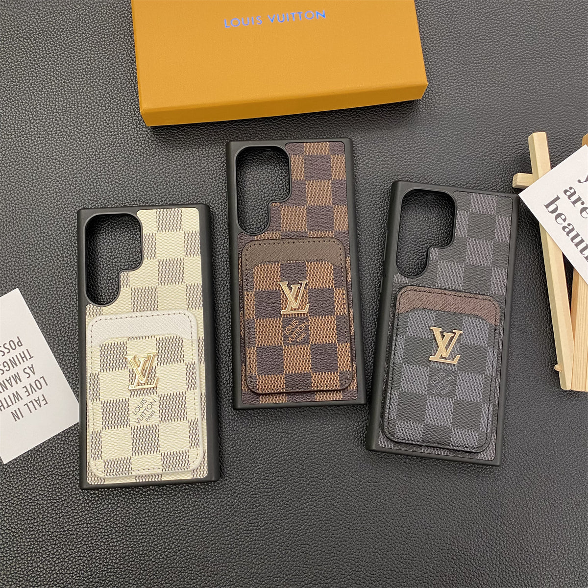 HAZĂ DE TELEFON SAMSUNG GALAXY PETITE MALLE SUPORT CARD PÂNZĂ MONOGRAMĂ