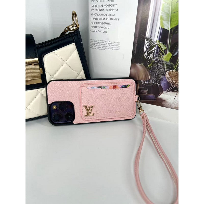Luxe iPhone-hoesje met vier kleuren kaarttas