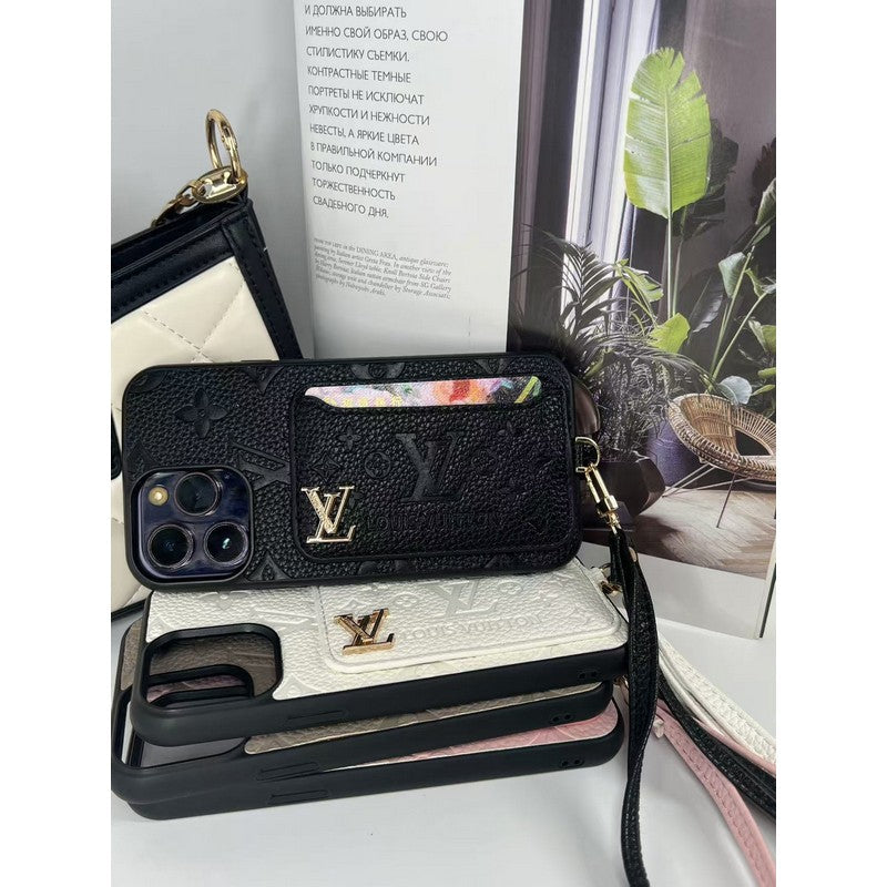 Luxe iPhone-hoesje met vier kleuren kaarttas