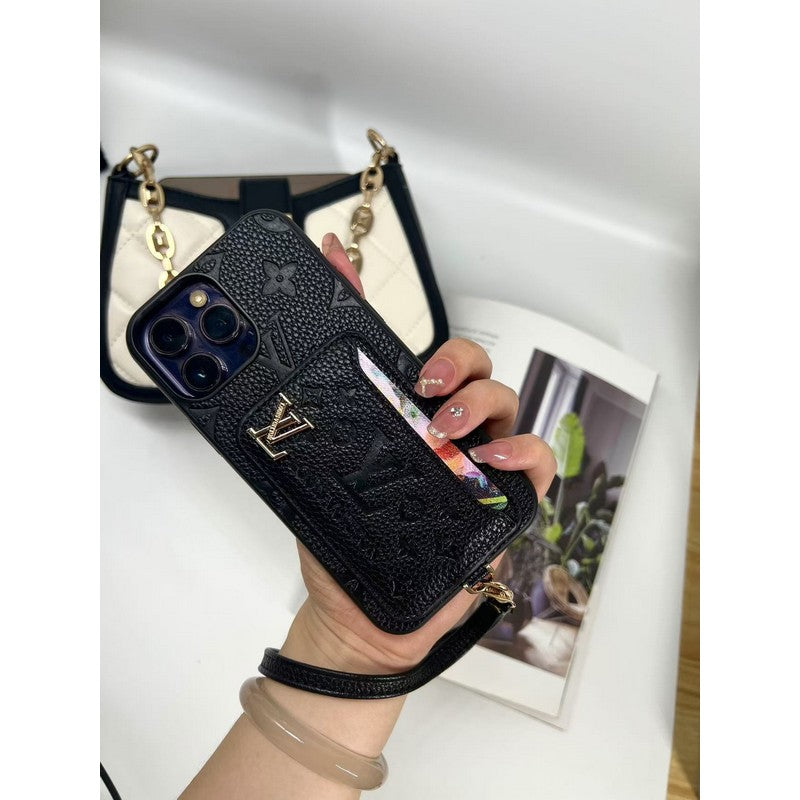 豪華4色カードバッグiPhoneケース