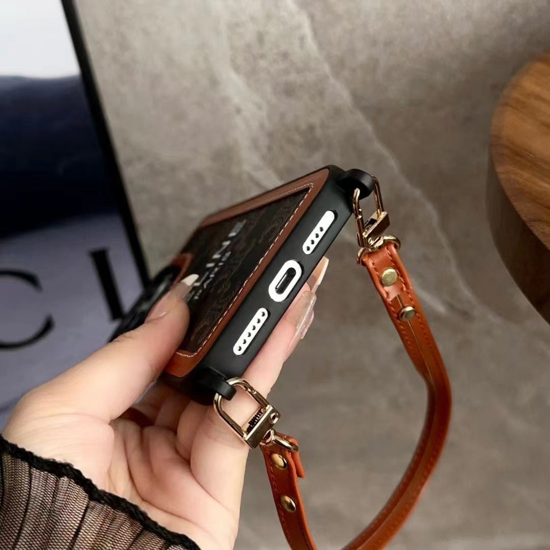 Hvidt Celine iPhone etui med strop-SZ231124