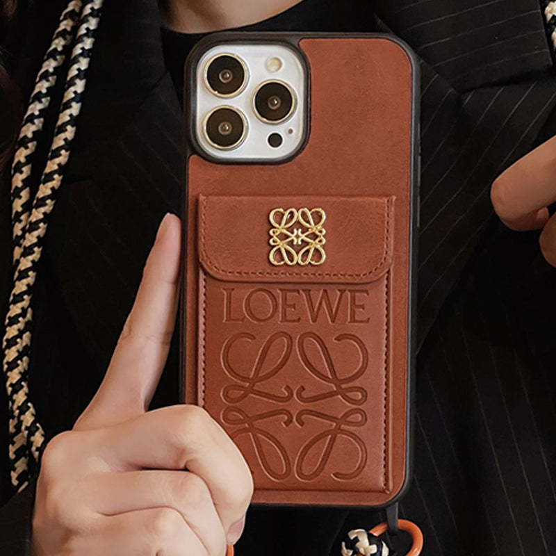 Loe カード ホルダー レザー iPhone ケース