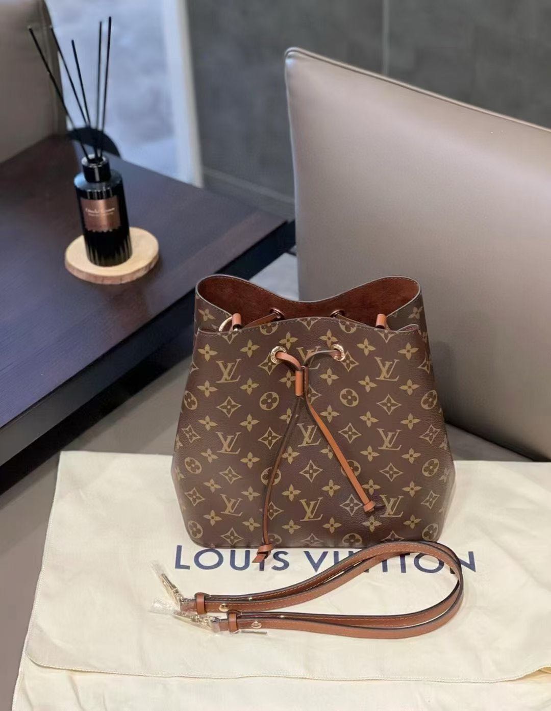 Retro Luxury Bucket Bag med snoretræk, Daily Crossbody Bag