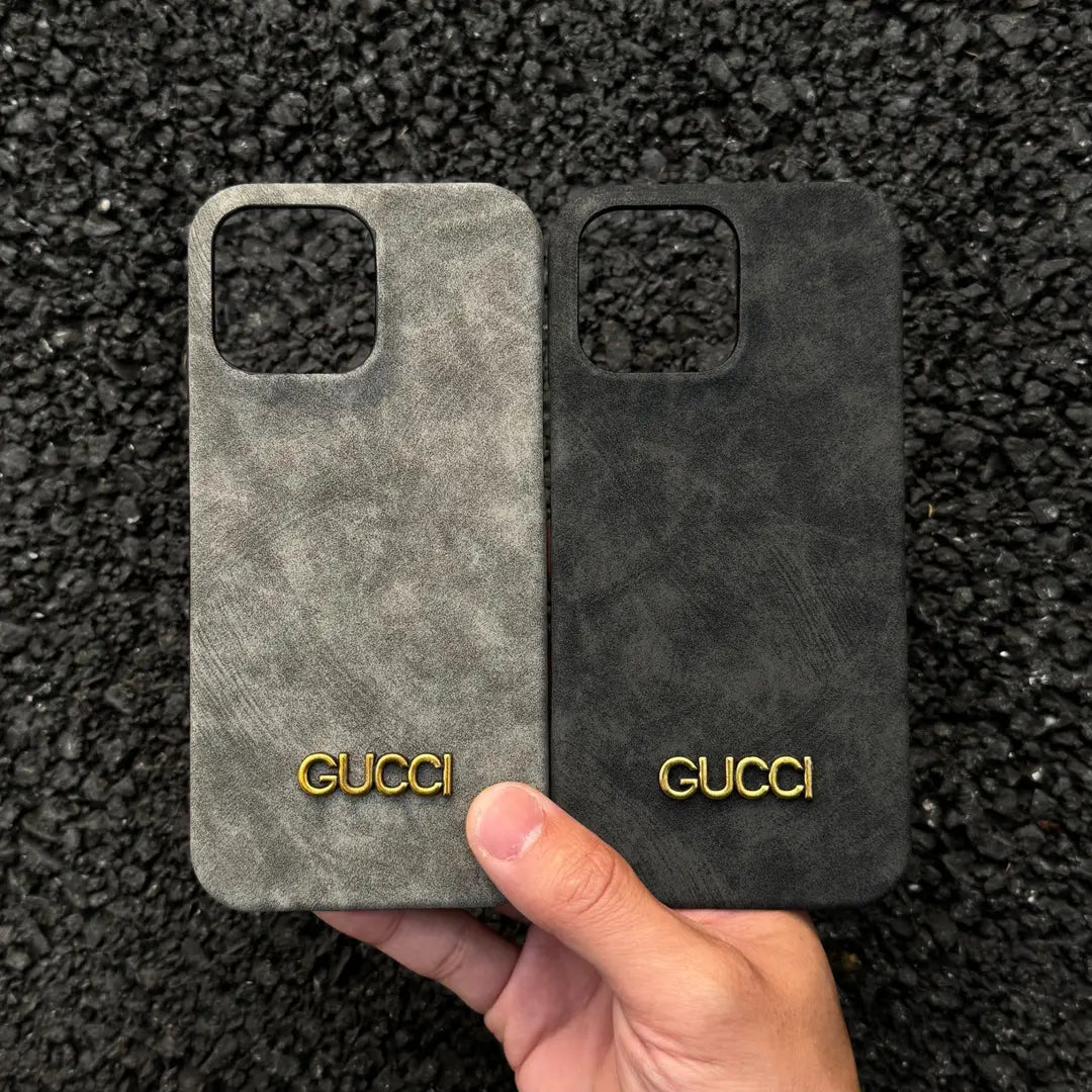Capa clássica vintage estilo camurça para iPhone