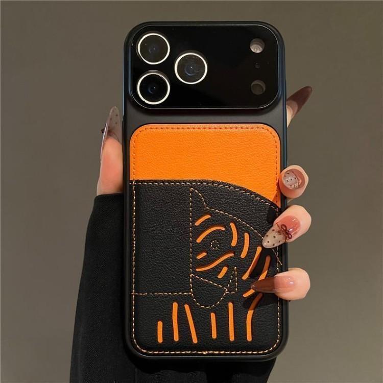 2026 Nyt Premium Læder Card Slot iPhone-etui – Limited Edition Year of the Horse