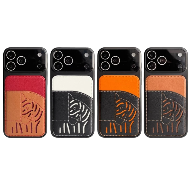 2026 Nyt Premium Læder Card Slot iPhone-etui – Limited Edition Year of the Horse